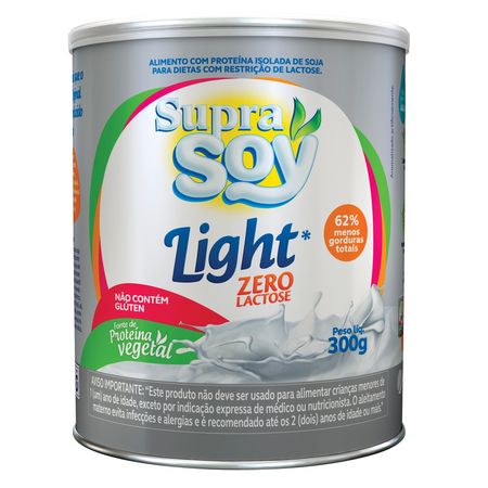 Alimento-em-Po-SupraSoy-Light-Zero-Lactose---300g