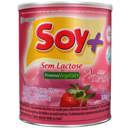 Alimento-em-Po-Soy---Sem-Lactose-Sabor-Morango---300g